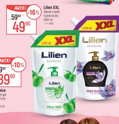 Tekuté mýdlo Lilien - náhradní náplň