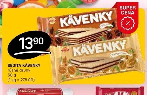 SEDITA KÁVENKY různé druhy 50 g