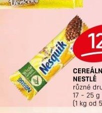 CEREÁLNÍ TYČINKY NESTLÉ různé druhy 17 - 25 g