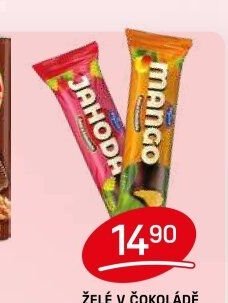 ŽELÉ V ČOKOLÁDĚ vybrané druhy