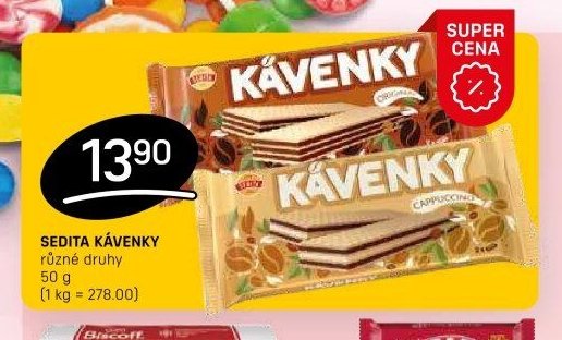SEDITA KÁVENKY různé druhy 50 g