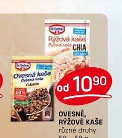 OVESNÉ, RÝŽOVÉ KAŠE různé druhy 50 - 58 g