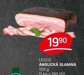 Anglická slanina LE&amp