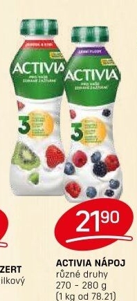 Jogurtový nápoj Activia Danone