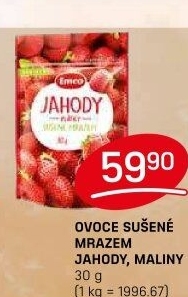 Mrazem sušené jahody Emco