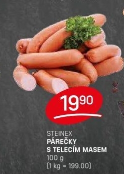 Párečky s telecím masem Steinex