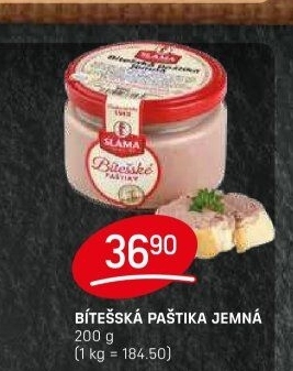 Paštika bítešská jemná Sláma