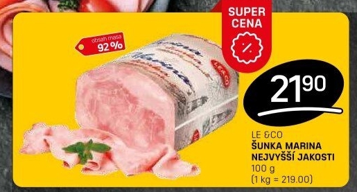 Šunka Marina nejvyšší jakosti LE&amp