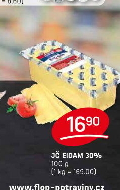 Sýr Eidam Jihočeský 30% Madeta