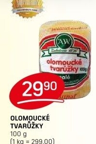 Sýr tvarůžky olomoucké A.W.