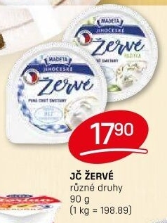 Žervé Jihočeské Madeta