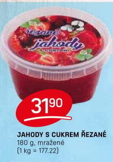 Zmrzlina jahody s cukrem