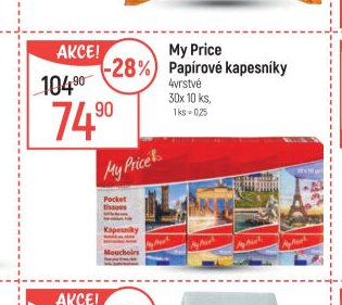My Price Papírové kapesníky
