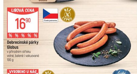 Debrecínské párky Globus