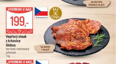 Vepřový steak z krkovice Globus