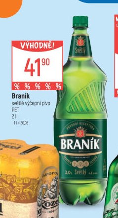 Braník světlé výčepní pivo