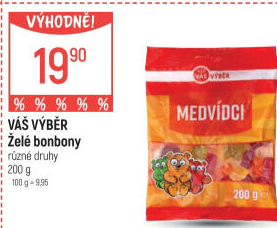 Bonbony želé Váš Výběr