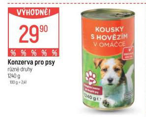 Konzerva pro psy Korrekt