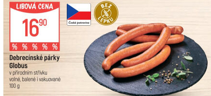 Párky debrecínské Globus