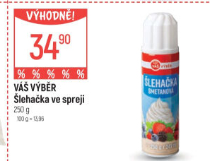 Šlehačka ve spreji Váš Výběr