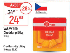 Sýr Cheddar Váš Výběr
