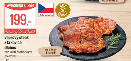 Vepřová krkovice steak marinovaný Globus