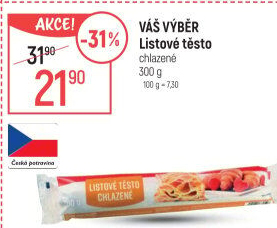 Listové těsto Váš Výběr