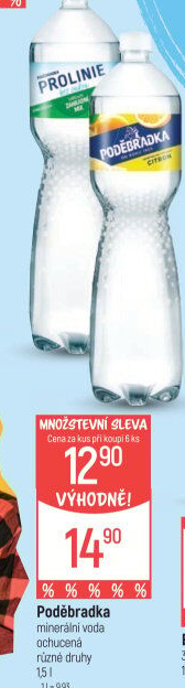 Ochucená voda Poděbradka