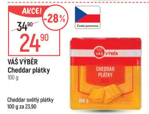 Sýr Cheddar Váš Výběr