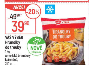 Americké brambory mražené Váš Výběr