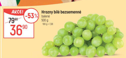 Hrozny bílé bezsemenné