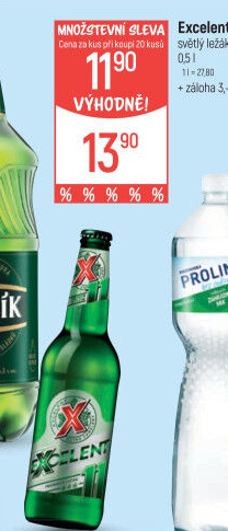 Pivo světlý ležák 11° Excelent