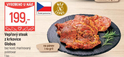 Vepřová krkovice steak marinovaný Globus