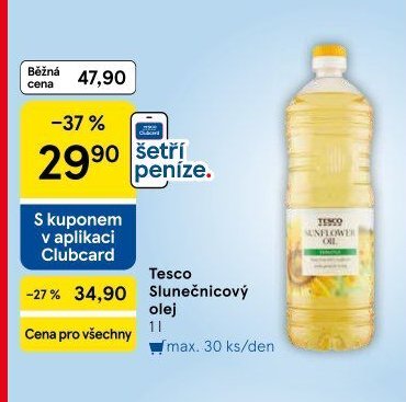 Tesco Slunečnicový olej