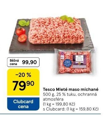 Tesco Mleté maso míchané