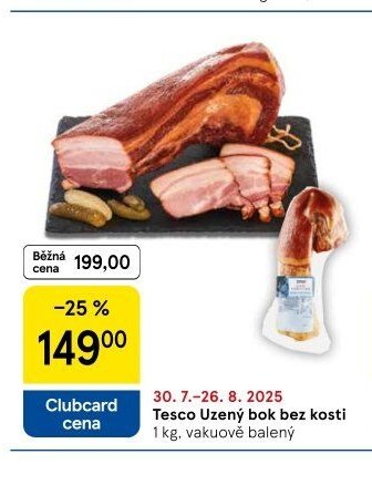 Tesco Uzený bok bez kosti - Tesco akcniletaky.com