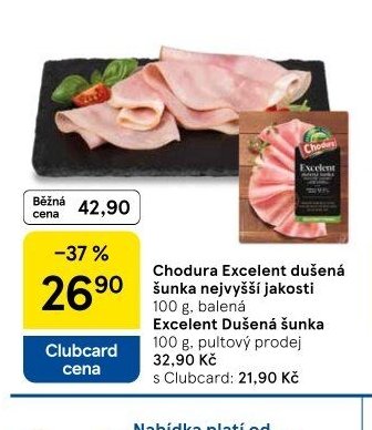 Chodura Excelent dušená šunka nejvyšší jakosti