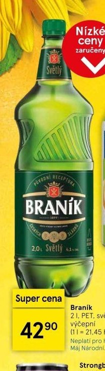 Braník 2 l, PET