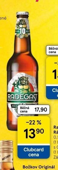 Radegast Rázná 10 0,5 l