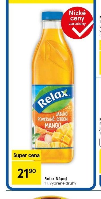 Relax Nápoj 1 l, vybrané druhy