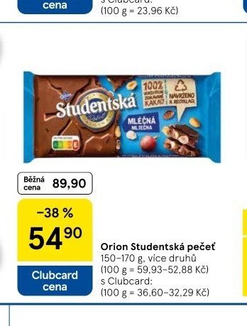 Orion Studentská pečeť 150-170 g, více druhů