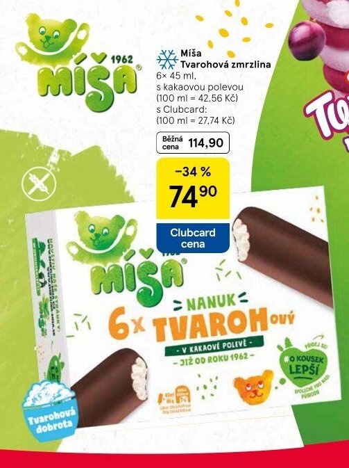 Míša Tvarohová zmrzlina