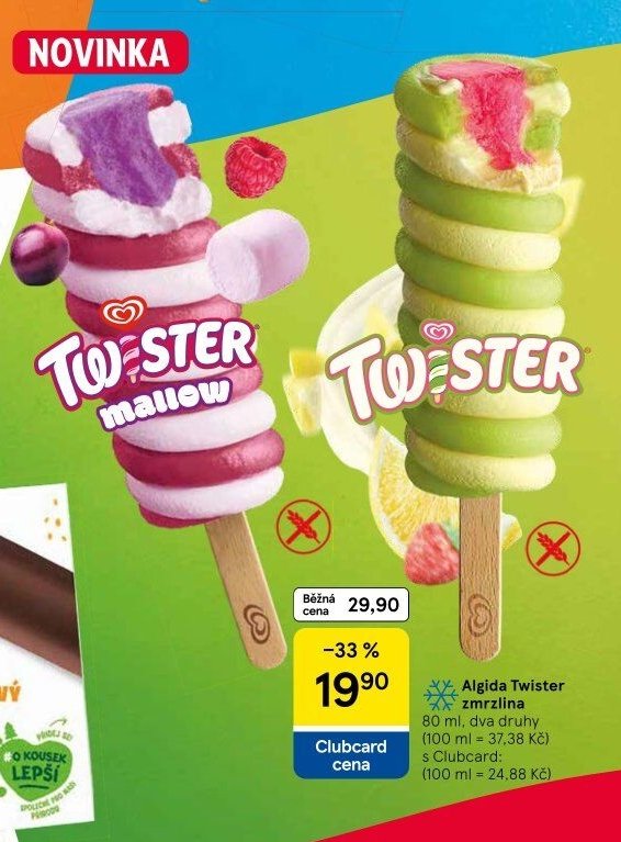 Algida Twister zmrzlina