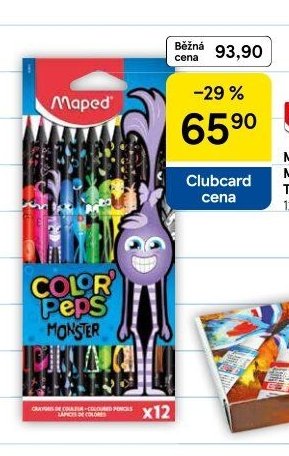 Maped Color'Peps Monster Trojhranné pastelky 12 barev
