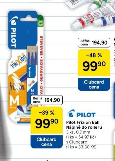 Pilot FriXion Point Náplně do rolleru 3 ks, 0,5 mm