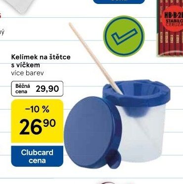 Kelímek na štětce s víčkem