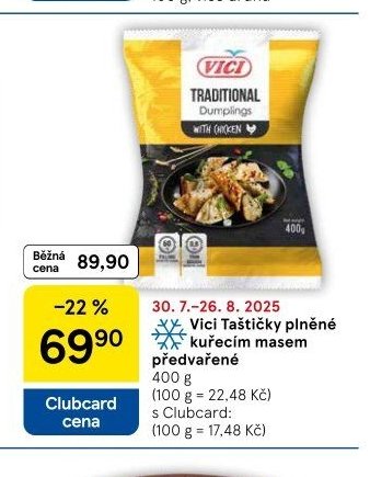 Vici Taštičky plněné kuřecím masem předvařené
