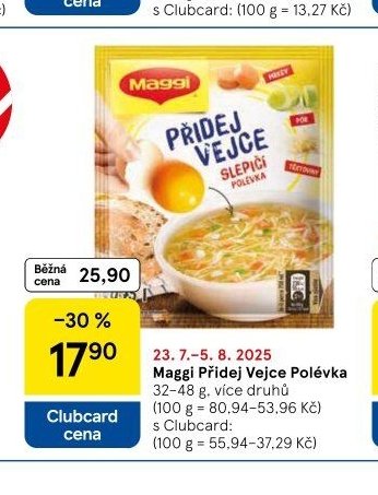 Maggi Přidej Vejce Polévka