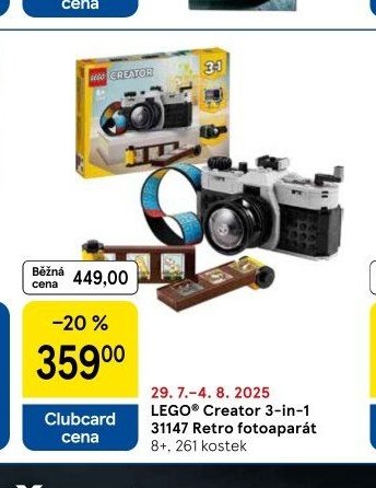 LEGO Creator 3-in-1 31147 Retro fotoaparát