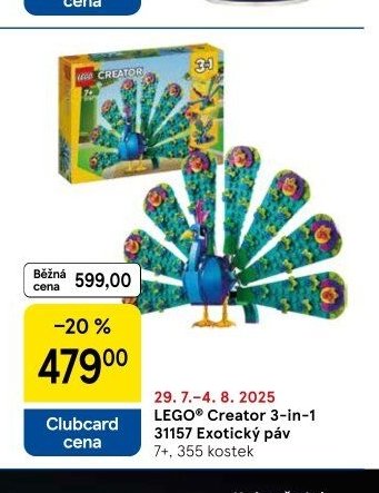LEGO Creator 3-in-1 31157 Exotický páv